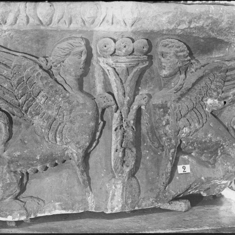 Imposte avec Sphinx affrontés et enlèvement de Ganymède