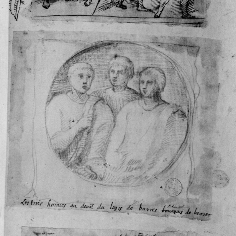 Stèle avec trois portraits d'enfants