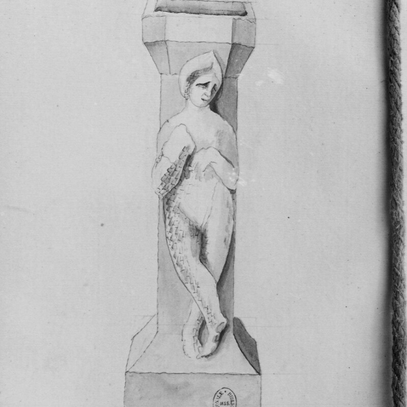 Bloc en forme d'autel représentant la déesse Vénus