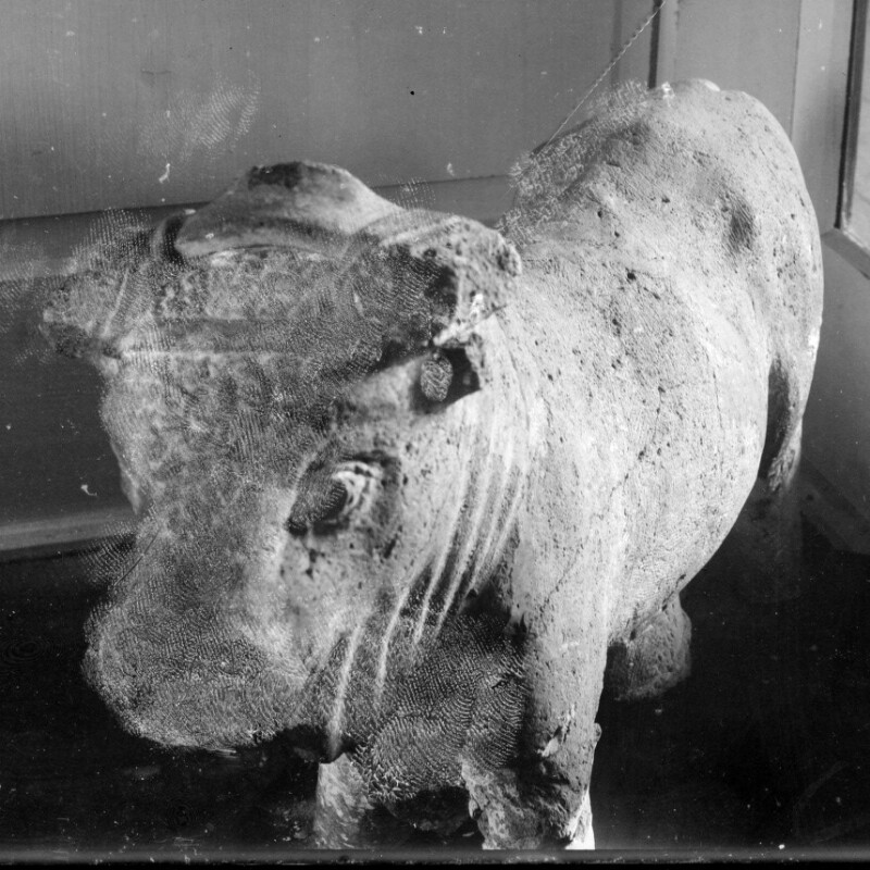 Statuette mutilée d'un bœuf de labour